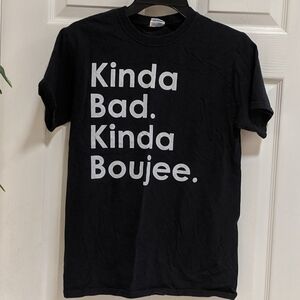 Jerzees Women's Black Short Sleeve Graphic Tee Size Small